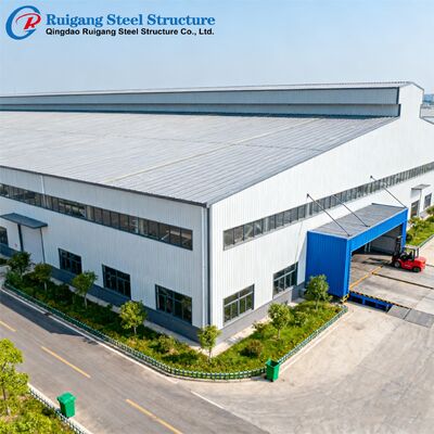 Large Span Hot-dip Galvanized Prefabricated Steel Structure Building with Wind Load Up to 300 km/h