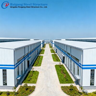 Prefabricated Steel Structure Building with Q355/Q235B Steel Grade, Hot-Dip Galvanization, and 300 km/h Wind Load Resistance