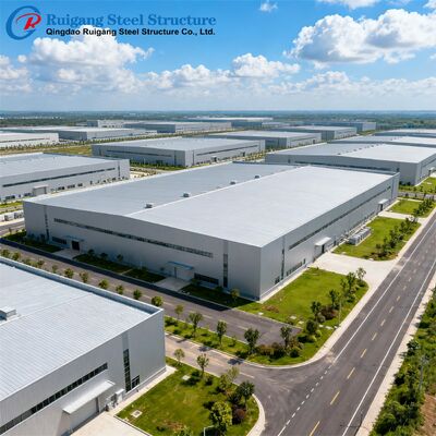 Prefabricated Steel Structure Building with Q355/Q235B Steel Grade and Hot-dip Galvanization for Wind Load Up to 300 km/h