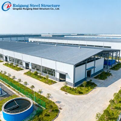 Q355/Q235B Steel Structure Building with Wind Load Up to 300 km/h and Hot-Dip Galvanized Finish