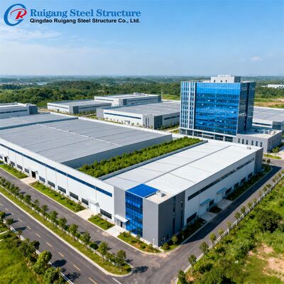 Large-Span Space Construction Prefab Steel Building with Hot-dip Galvanization and Wind Load Up to 300 km/h