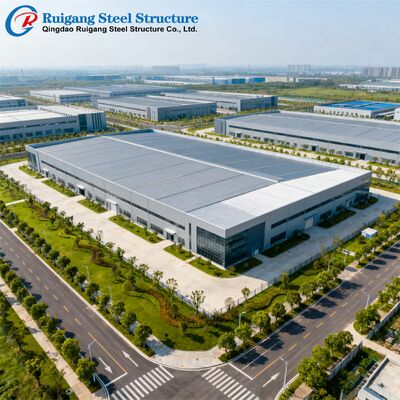 Prefabricated Steel Structure Building with Hot-dip Galvanized Q355/Q235B Steel Grade and Wind Load Up to 300 km/h