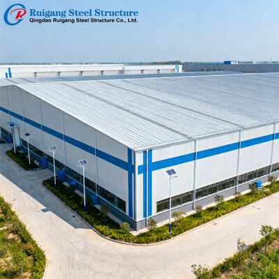 Prefabricated Steel Structure Building with Q355/Q235B Steel Grade and Hot-dip Galvanization for Wind Load Up to 300 km/h