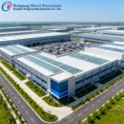 PEB Steel Structure with Wind Load Up to 300 km/h Hot-dip Galvanization and Bolted or Welded Connection