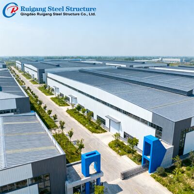 Prefabricated Steel Structure Workshop Building with Q355/Q235B Steel Grade and Hot-dip Galvanization for Wind Load Up to 300 km/h