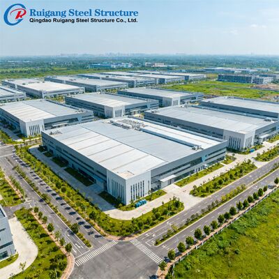 Prefabricated Steel Structure Building with Q355/Q235B Steel Grade and Hot-dip Galvanization for Wind Load Up to 300 km/h