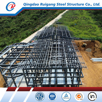 Large-Span Space High Rise Tempered Glass Modular Construction Industrial Commercial Hybrid House Office Prefab Prefabricated Metal Steel Structure Building