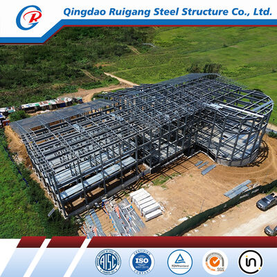 High-Rise Steel Structure Building with Wind Load Up to 300 km/h, Hot-Dip Galvanization, and Q355/Q235 Steel Grade