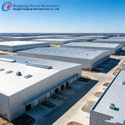 Metal Frame Architecture Steel Structure , Sustainable Steel Construction Warehouse