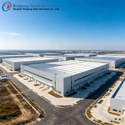 Modern Steel Warehouse Building , Prefabricated Warehouse Steel Structure