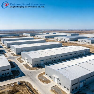 Steel Structure Factory with Q355/Q235 Steel Grade Hot-dip Galvanized Surface and Seismic Resistant Design