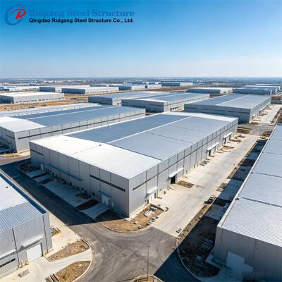 Powder Coating Prefabricated Steel Structure Building Car Parking