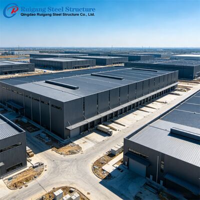 Q355/Q235B High-Strength Steel Structure Factory with Hot-Dip Galvanized Coating for Seismic and Wind Resistance