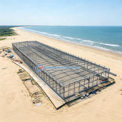 Q235 Bangunan Metal Shed Desain Konstruksi Prefabrikasi Struktur Baja Bengkel