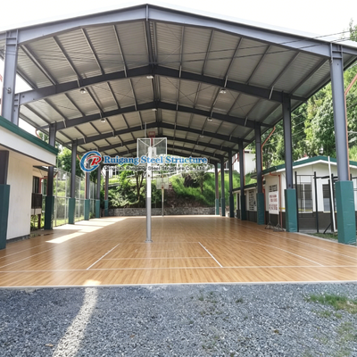 Lapangan bola basket baja standar tahan lama gudang baja