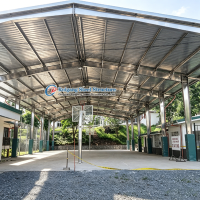 Prefabricated Steel Structure Sports Hall , Construction Metal Building For Basketball Court