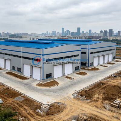 Industrial Metal Large Span Rigid Prefabricated Steel Structure Warehouse