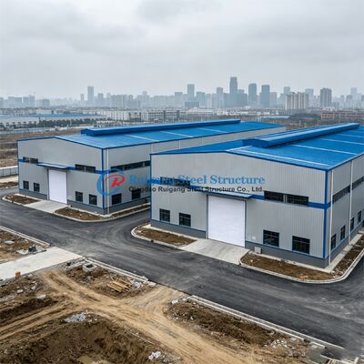 Low Cost Prefabricated Light Steel Workshop Chicken House Factory Commercial Industrial Warehouse