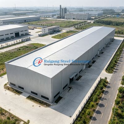1000 Sqm Steel Warehouse Building Single Span Economic Modern Steel Structure Warehouse Light Factory Warehouse Design
