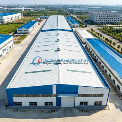 Industrial Steel Structure Warehouse with Clear-Span Design, 300 km/h Wind Load & Hot-Dip Galvanization