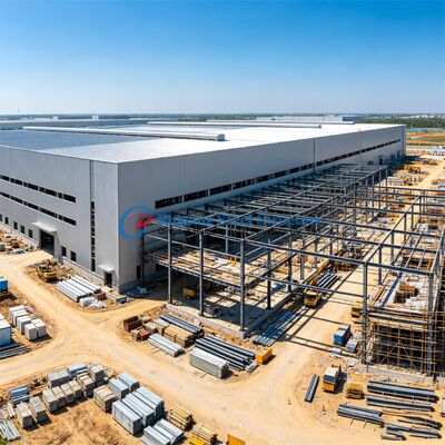 Industrial Prefabricated Building Metal Frame Steel Structure Warehouse