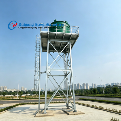 High-Efficiency Energy-Saving Galvanized Steel Water Tower, Prefab Steel Structure Water Tank Cooling Tower