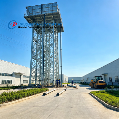 Steel Structure Frame Support Elevated Water Tank Tower, Durable Galvanized Water Tower for Water Treatment