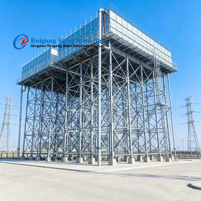 Prefab Steel Structure Water Storage Tower, Hot Dipped Galvanized Overhead Water Tower for Manufacturing Plant