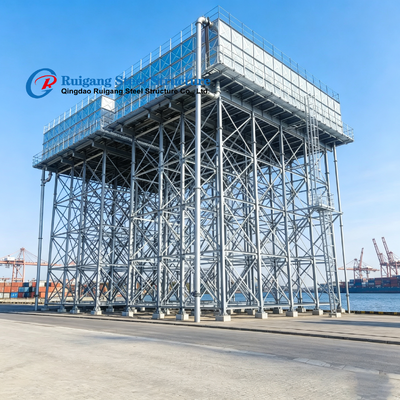 Hot Dipped Steel Overhead Water Tank Tower for Africa & Uganda, 10m/15m Galvanized Steel Structure Tower