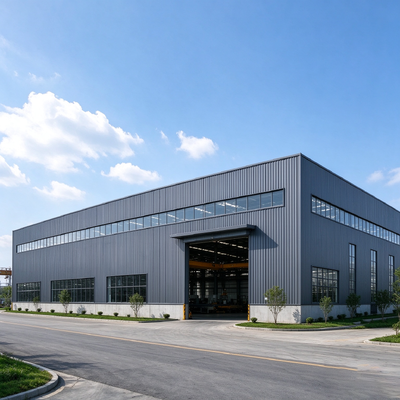 Steel Structure Warehouse | Prefabricated Industrial Workshop, Ready Made Metal Frame Storage Building with Free Design