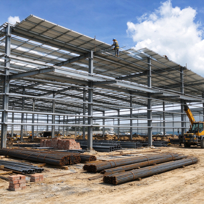 Heavy Duty Industrial Steel Structure Factory, Assembly Line Machinery Hall for Manufacturing Plant