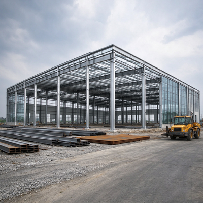 Steel Structure Warehouse, Prefabricated Industrial Storage Workshop, Ready Made Metal Frame Factory Building, Free Design, Cost-Effective from China Manufacturer