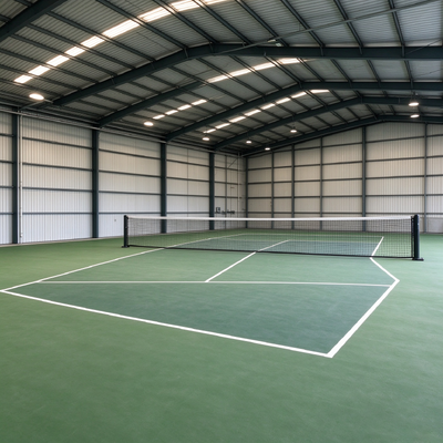 Steel Structure Frame Sport Hall Basketball Pickleball Court Shed