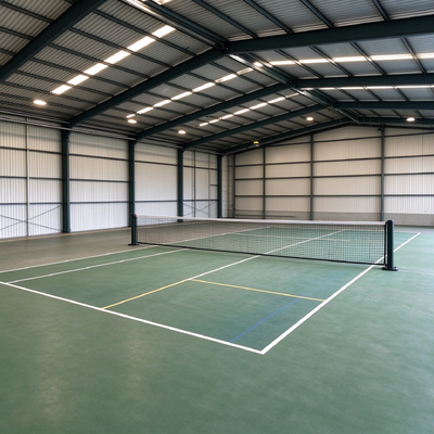 Steel Structure Frame Sport Hall Basketball Court Sheds Pickleball Court Shed